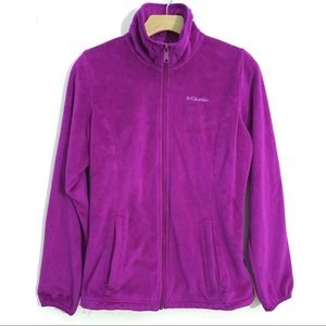 Columbia plush fleece jacket women’s purple  S